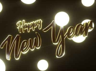 Happy New Year 2020! 3d animation after effects animation c4d cinema 4d design motion design motion graphics typography