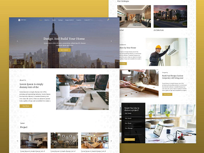 Architect & Interior Decoration Website architecture decoration design ui ux web