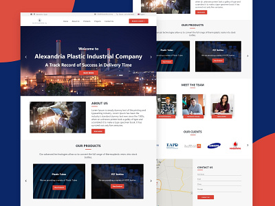 Plastic Factory Website Design design factory plastic ui ux web website design