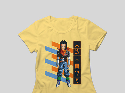 DBZ Android 17 T-Shirt Design