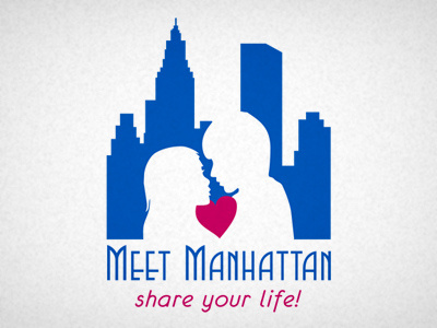 Meet Manhattan logo love manhattan meet