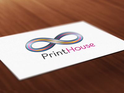 Print House card cmyk desing logo mockup print studio