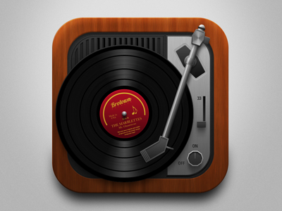Turntable icon ios player record turntable