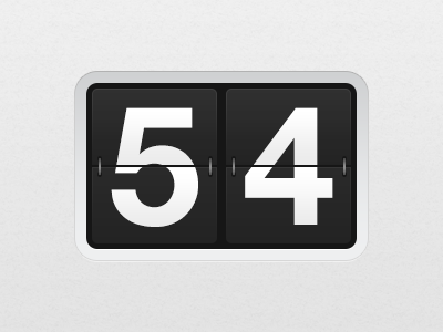 number flip clock