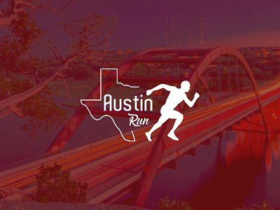 Austin Run - Bridge affinity designer logo thirtylogos