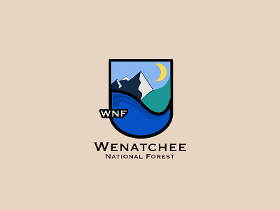 Wenatchee National Forest affinity designer logo thirtylogos