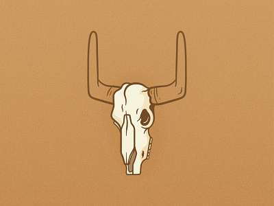 Bison Skull adobe arizona branding desert design illustration illustrator logo nationalparks noise organic procreate skull vector vintage