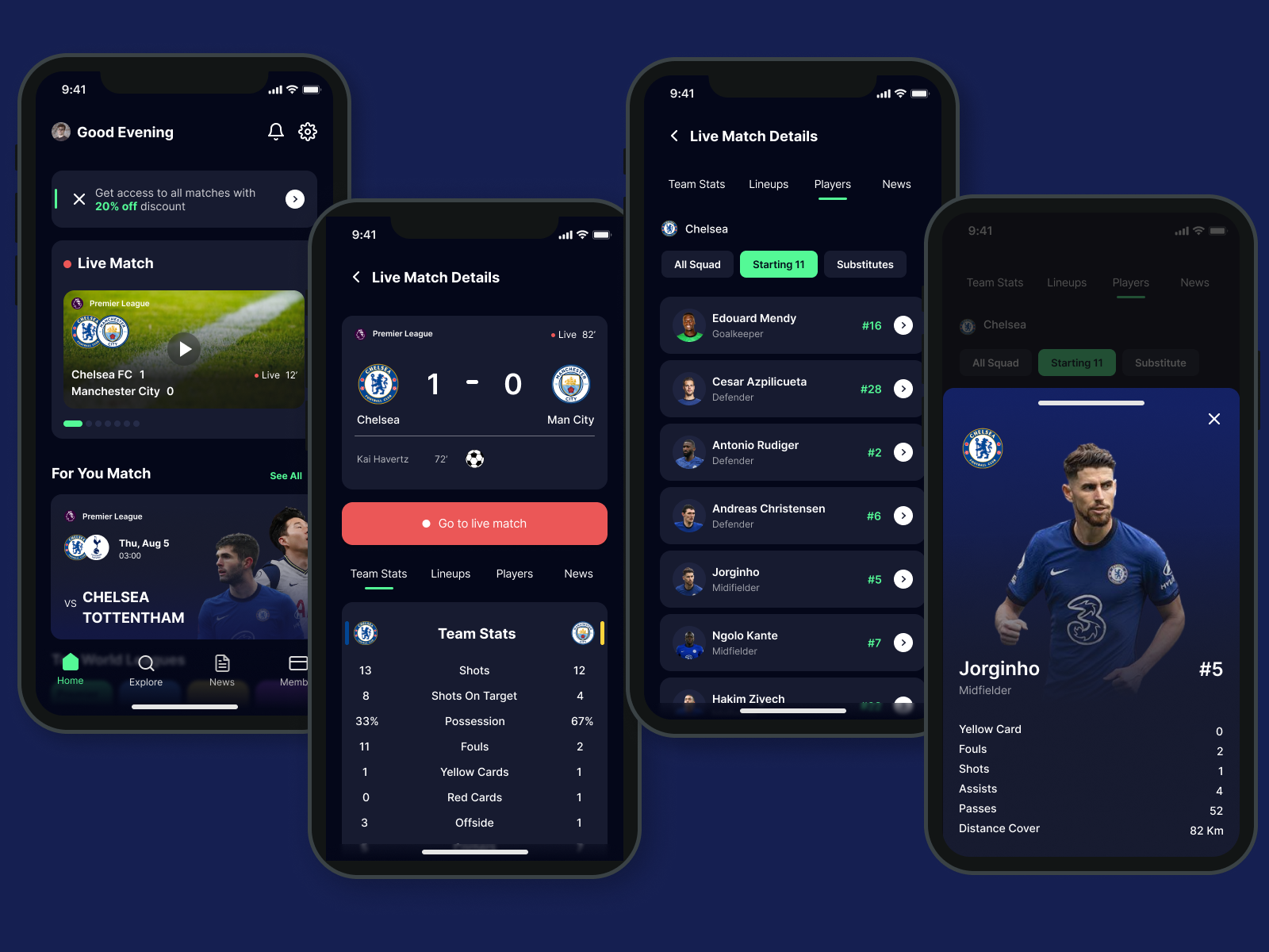 Sports Match Apps - UI Design by Faiz Abiyandani on Dribbble