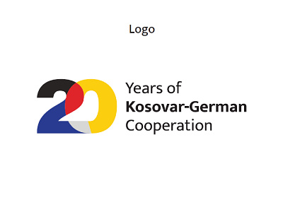 20 Years of Kosovar-German Cooperation branding design icon illustration illustrator logo print website