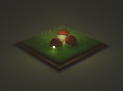 Poke`Friends Adventure 3d 3d illustration blender grass lighting little moody night pokemon render