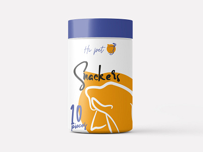 Hi pet Snackers branding design dog graphic design illustration logo packaging typography vet