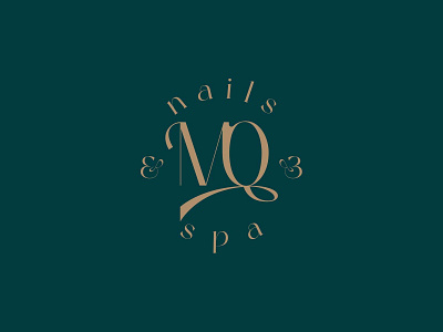 MQ Nails & Spa beauty brand identity branding graphic design logo spa typography