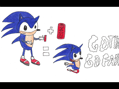How Sonic Is Fast fast pencil art redbull sonic sonic the hedgehog