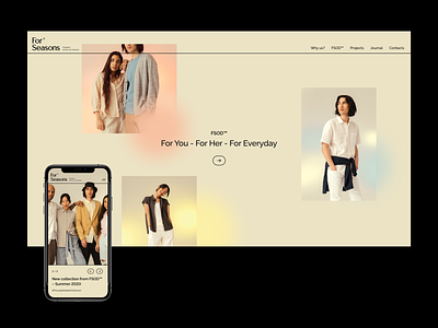 FSOD™ - Fashion & Garment Promotion Page branding design ecommerce experiment exploration fashion garment grid interface minimalistic promo ui ux uxui website