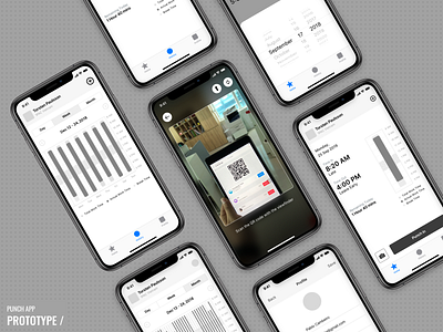 Punch – Attendance management - Mobile app prototype