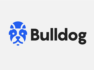 Bulldog Logo design branding dog logo typography vector