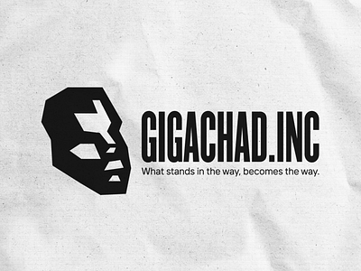Gigachad Logo - Personal Project branding design gigachad logo typography vector
