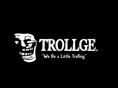 Trollface logo design - Personal Project branding design logo meme trollface typography vector