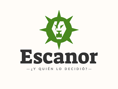 Escanor Anime Logo - Personal Project anime branding design logo strenght typography vector