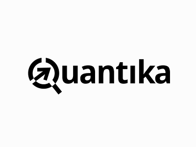 Logo design - Quantika branding design logo statictics typography vector