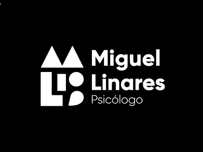 psychologist logo - Miguel Linares branding logo design psychologist logo psychology typography vector
