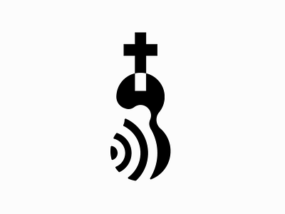 Christian music - logo design branding christian christian music design god guitar logo logo design vector