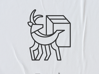 Deer logo design -logistics