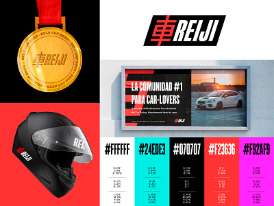 REIJI Brand Identity - Tokyo Drift themed brand - Car Tuning brand identity brand identity design branding car tuning design graphic design logo logo design typography