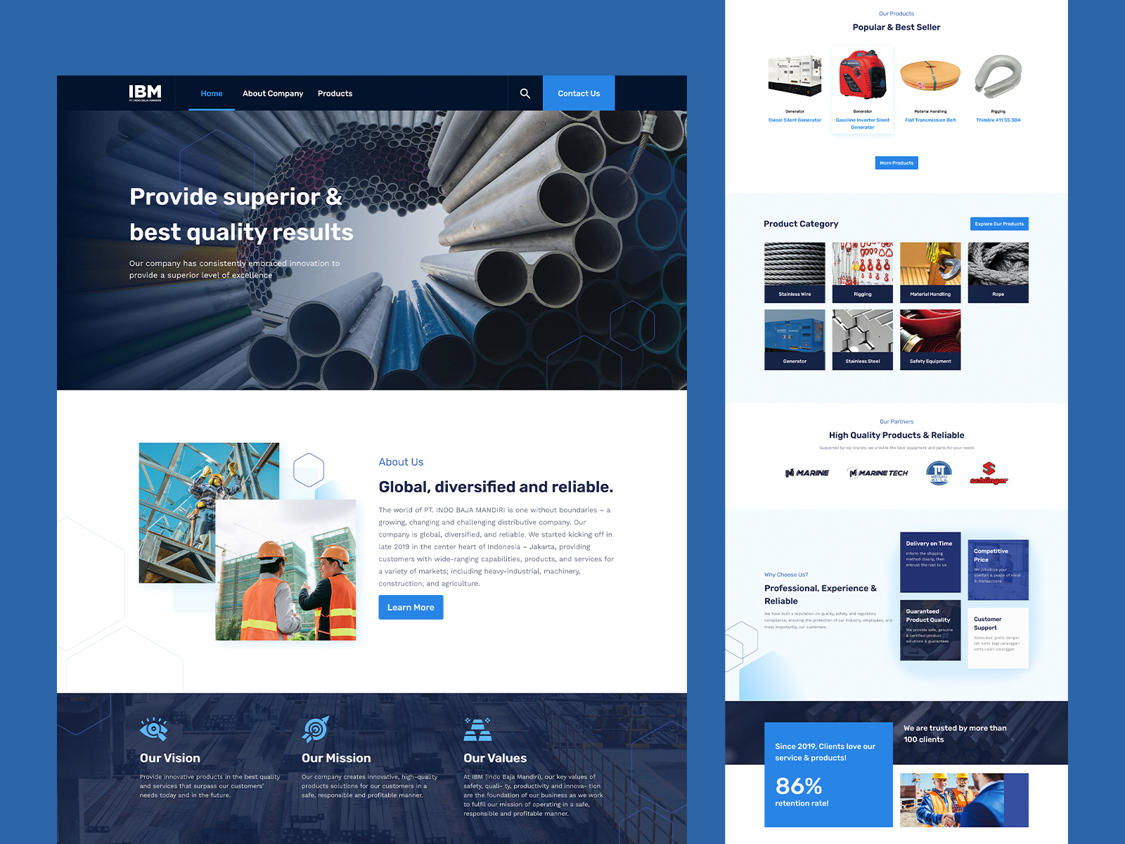 Company Profile for Industrial, Equipment Company by Agung Asril on