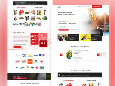 Website For Packaging Organization Competition Award annnouncement association award competition digital product design indonesia landing page mobile mobile app organisation organization packaging page product registration saas ui uiux ux design web design