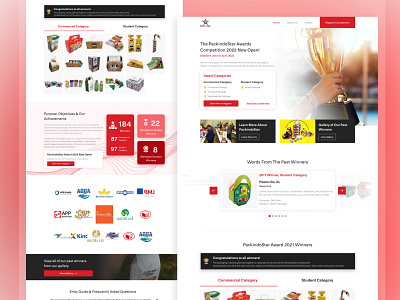 Website For Packaging Organization Competition Award