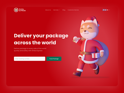 🎅 Shiba Express - Package Delivery Landing Page