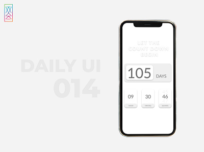 Daily UI 014 app concept app design app ui art countdown daily 100 challenge daily ui 014 dailylogochallenge flatdesign illustrator minimal mobile design mobile ui uiux design uiuxdesign userinterface userinterfacedesign uxdesign vector wacom intuos