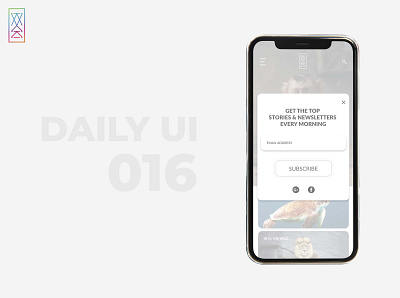 Daily UI 016 app design app ui daily 100 challenge daily ui daily ui 016 design illustrator minimal mobile ui subscribe uiuxdesign user interface design userinterface vector