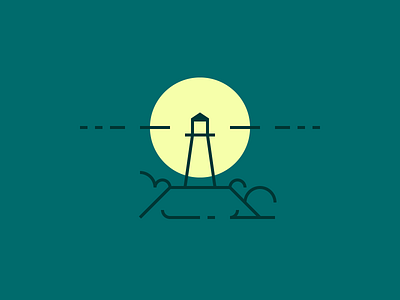 lighthouse illustration light lighthouse line simple vector