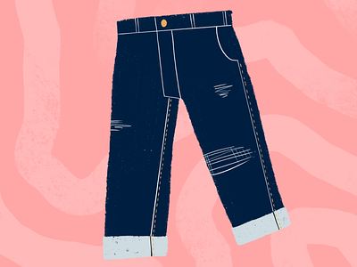 Jeans drawing illustration jeans pattern procreate