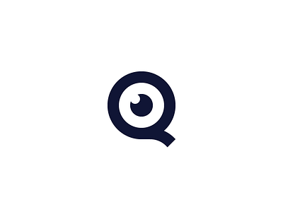 Q Raw brand custom eye id identity letter logo logotype mark q symbol typography