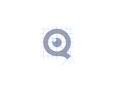 Q Construction construction eye identity logo mark q