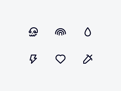 basics Icons anger excitement fear happiness icon iconset love sadness