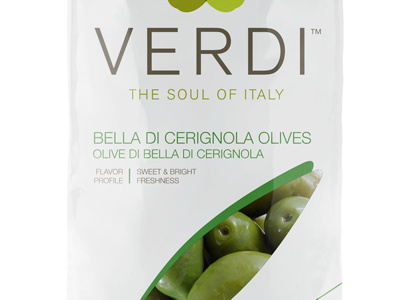 Verdi Olives Packaging green leaf olives packaging verdi white window