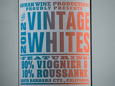 Vintage Whites Wine Label