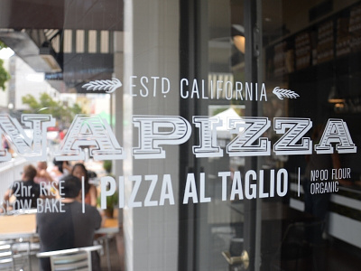 Napizza Logo in Window