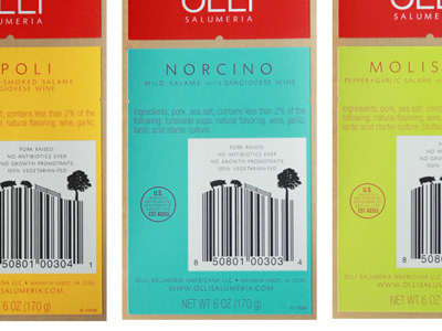 Olli Labels food labels packaging salame