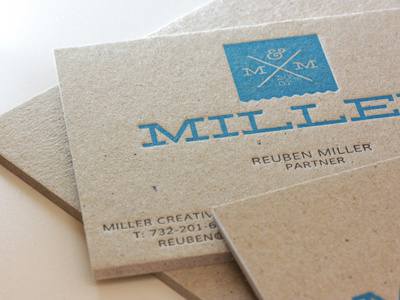 letterpress grayboard business cards