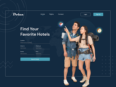 Travel Landing Page booking app clean concept design form design home page ui landing design landing page landing page design landing page ui landing pages landingpage travel travel web ui ux web design web ui website design