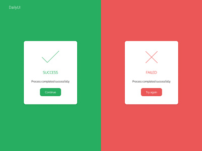 Flash Message (Error/Success) DailyUI