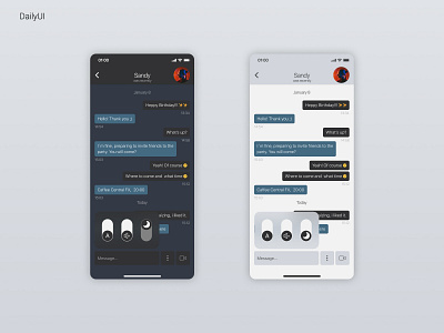 On/Off Switch app chat chatting daily ui dailyui design figma on off switch switch ui