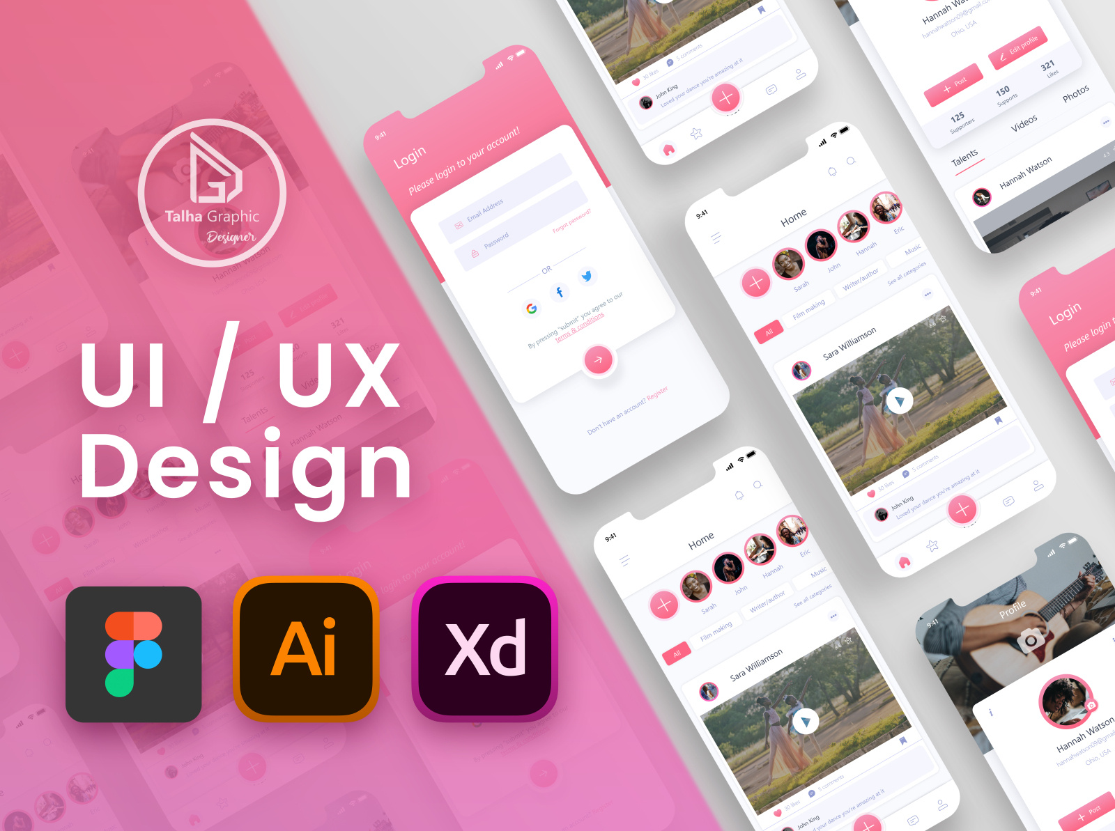 UI UX design for your mobile app by Talha farooq on Dribbble