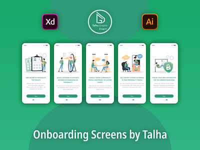 Onboarding screens | app ui ux design ap brand identity design onboarding screen ui unique