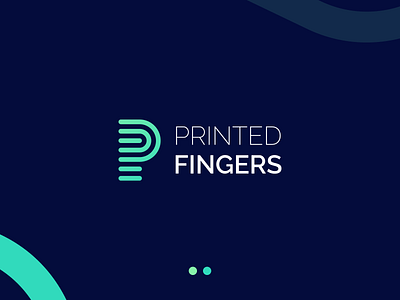 Printed Fingers Biometrics Logo arm biometric branding colors design elegant finger fingerprint fingers green hand hands human illustration logo modern person printed simple typography